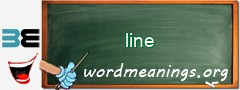 WordMeaning blackboard for line